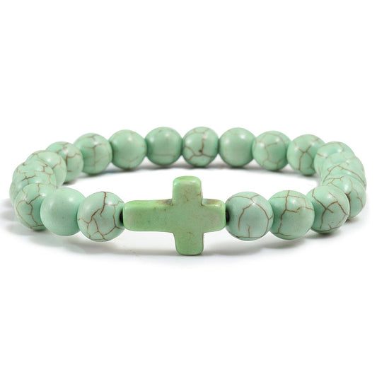 Cross bead bracelet – detail view 1