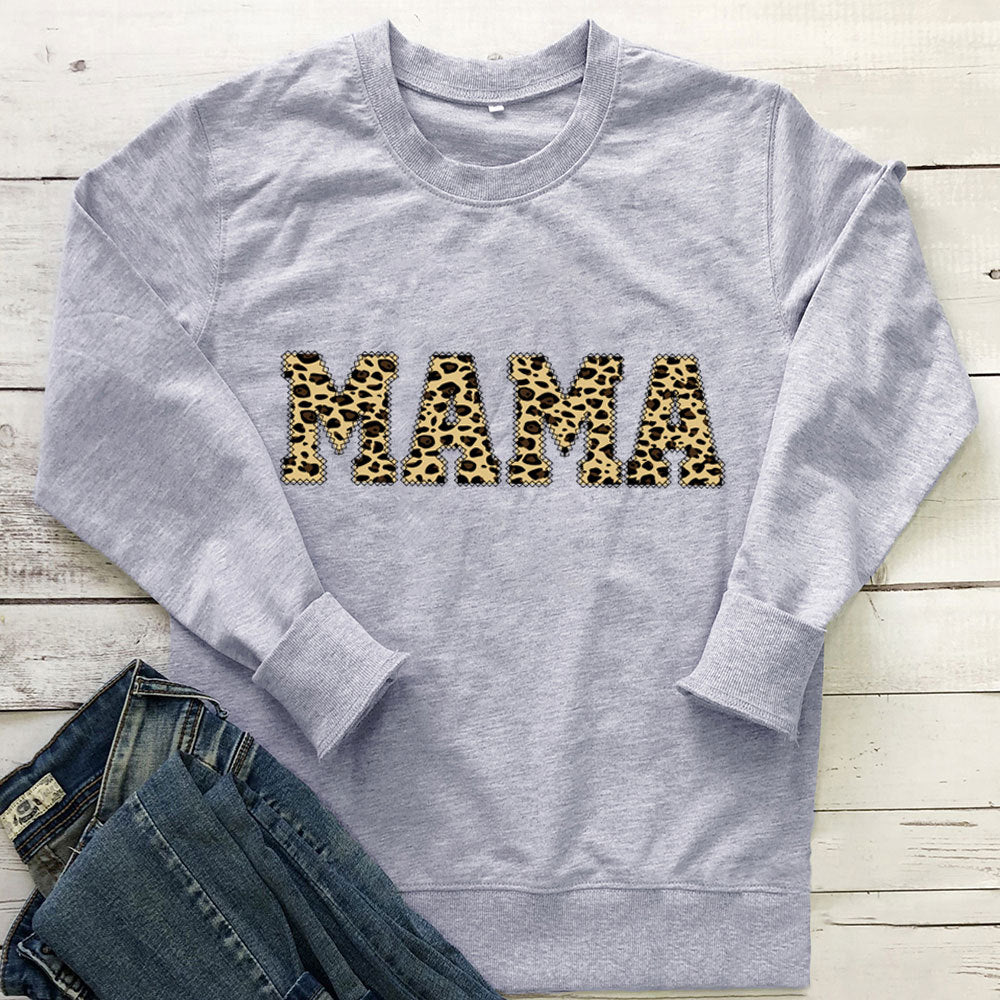 Leopard MAMA Sweatshirt – Crewneck Mother's Day Gift – view 3