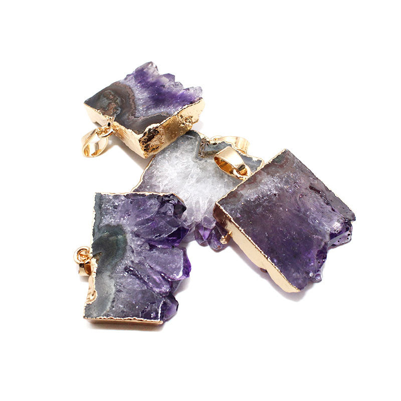 Purple Cluster Slice Pendant — product photo 5 | Organic Truth