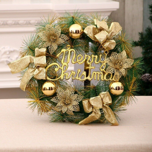 Christmas Ornament Wreath with Bow – view 2