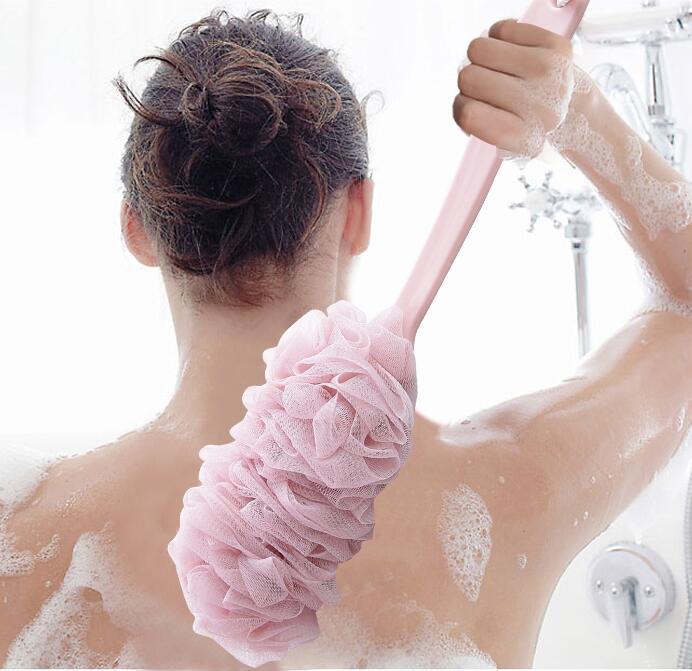 Long-Handle Mesh Back Scrubber – Single or Set of 2 – view 2
