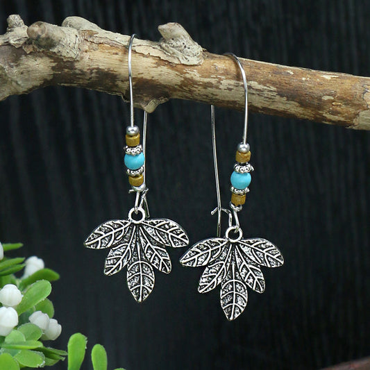 Silver-Tone Drop Earrings – Blue-Green Glow, 14 Styles – view 2