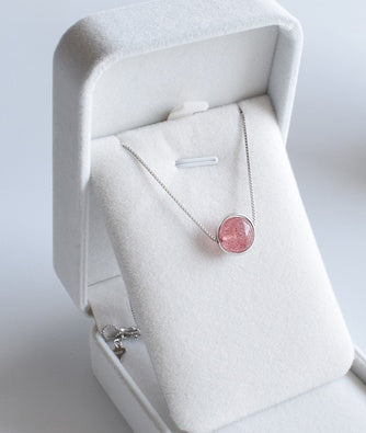Moonstone & Amethyst Pendant Necklace — product photo 2 | Organic Truth