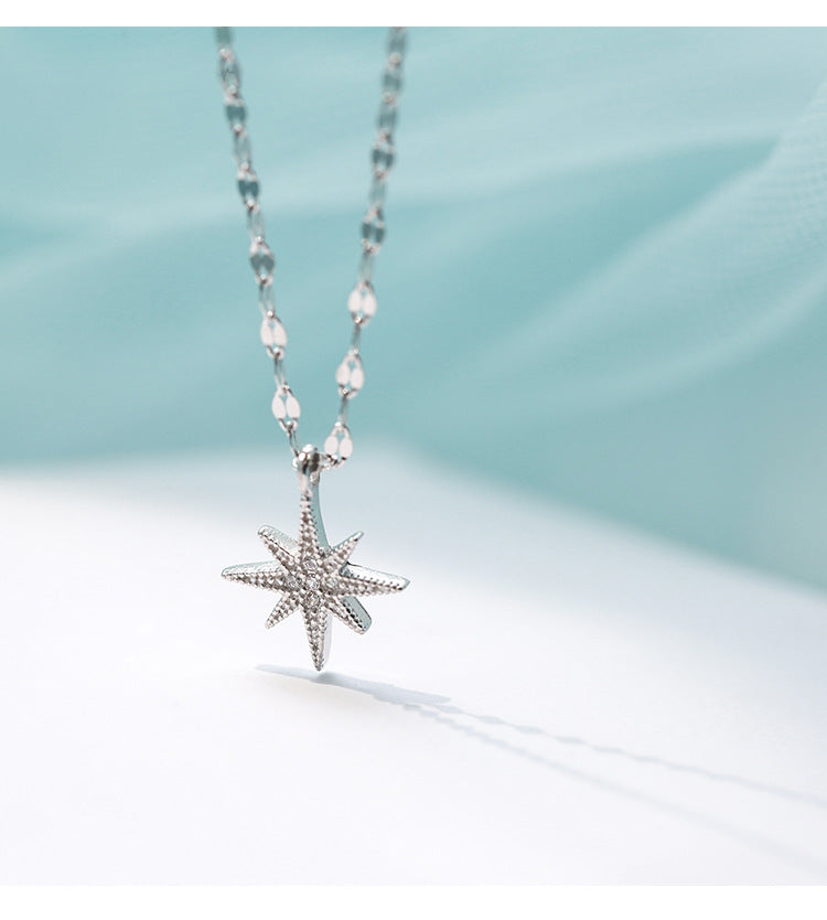 Double-Layer Moon & Star Necklace – Celestial Mama Gift – view 9