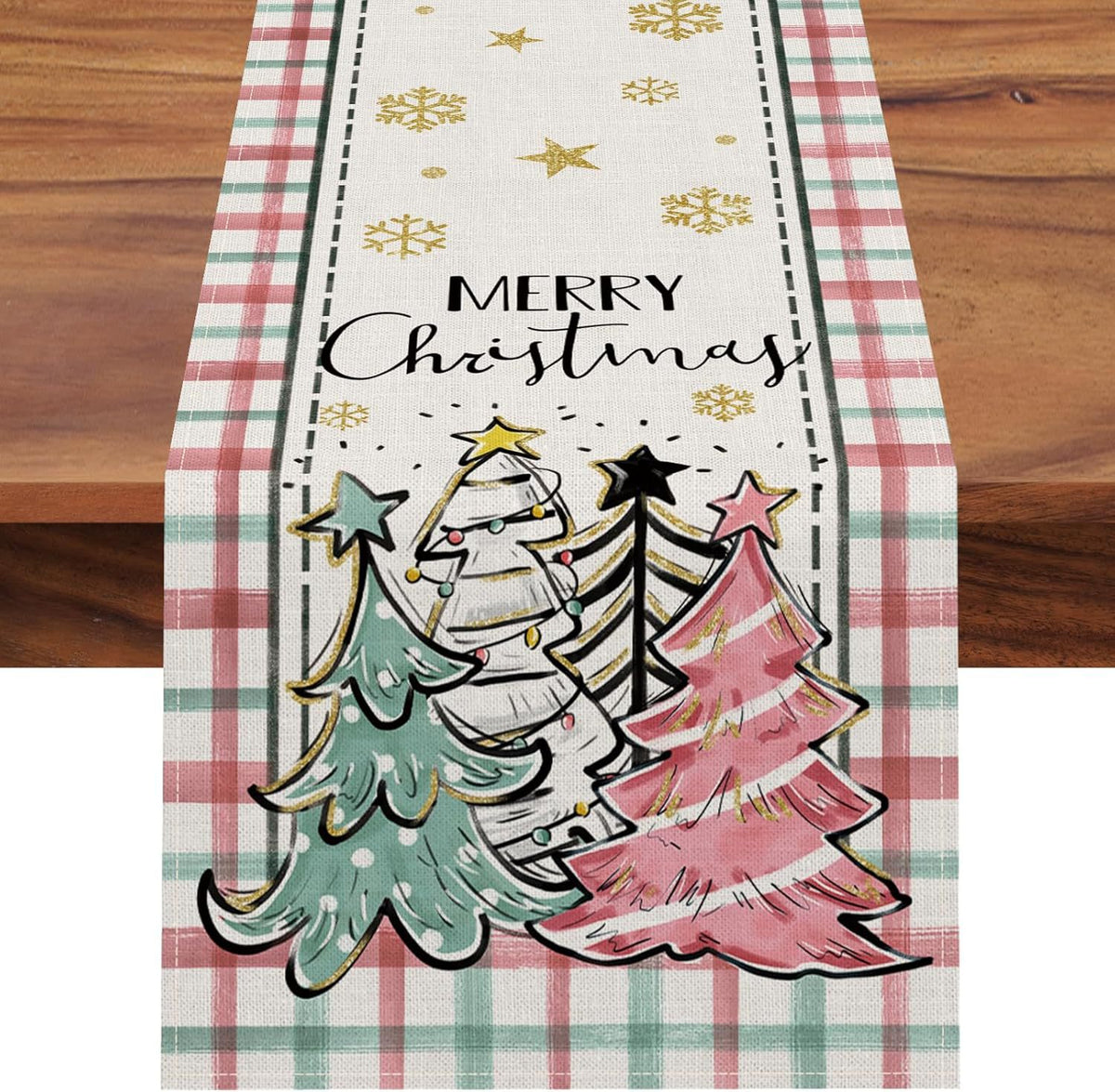 Christmas Tree Table Runner – 13 × 72 in – view 8