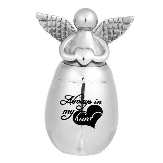 Keepsake Urn for Ashes – Engraved Steel Mini, 6 Designs – view 2