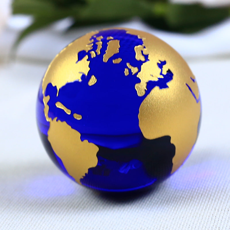 Earth Sphere Desk Glow – Light-Catching Globe — product photo 1 | Organic Truth