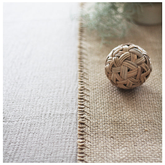 Fringed Jute Table Runner – 14 in Wide – view 2