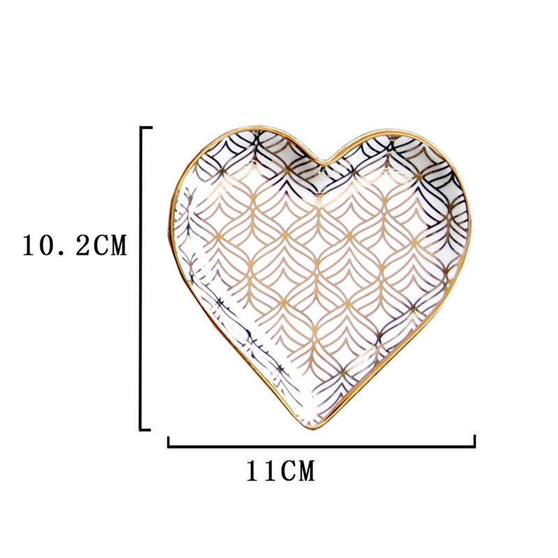 Ceramic Trinket Dish – Golden Rim, 5 Patterns – view 4