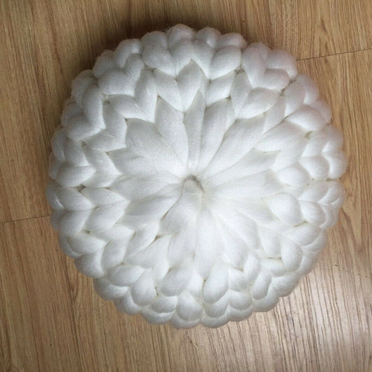 Chunky Knit Round Pillow – 12 or 16 in – view 2