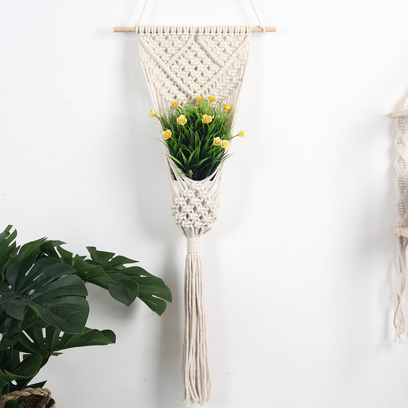 Macramé Wall Hanging Plant Holder – view 3