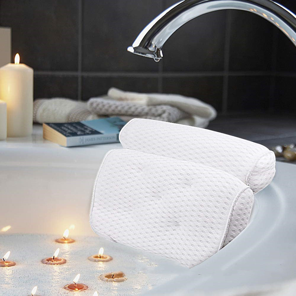 4D Mesh Bath Pillow with 7 Suction Cups – view 3