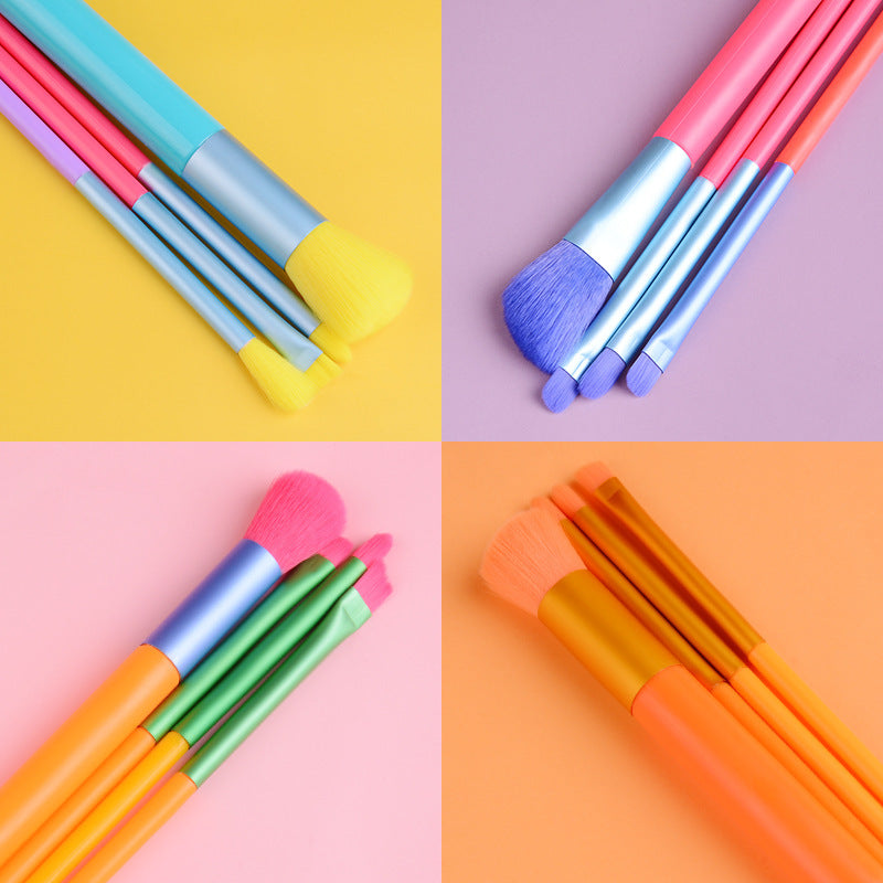 Rainbow Makeup Brush Set – 10 or 15 Pieces – view 5