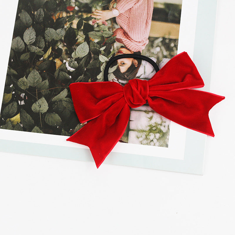 Velvet Bow – Clip, Barrette or Hair Tie – view 12