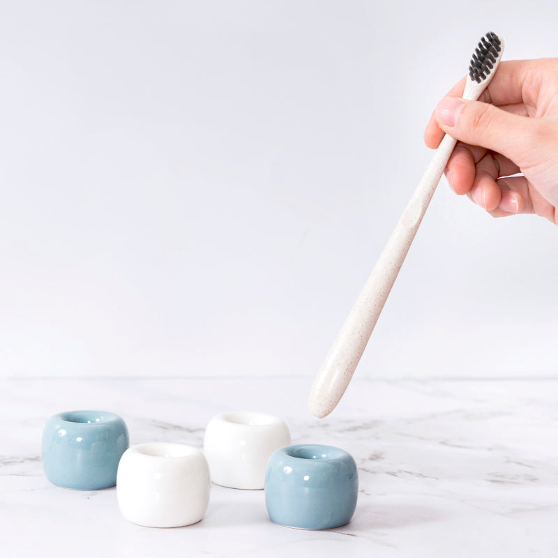 Mini Ceramic Toothbrush Holder – 3 Colors – view 5