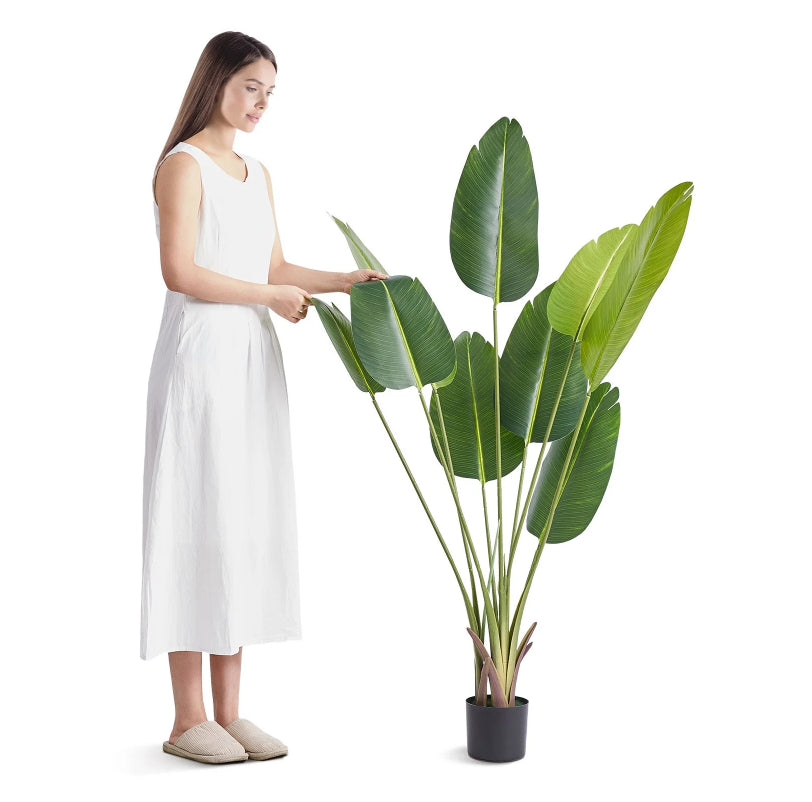 Faux Bird of Paradise Plant – About 5 ft – view 4