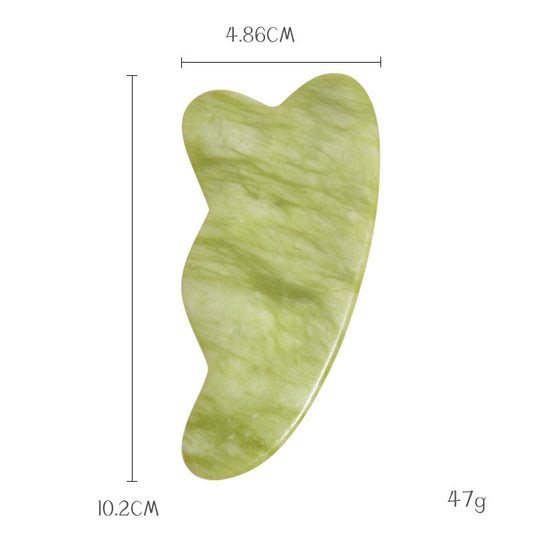 Green Jade Gua Sha Facial Massage Tool — product photo 2 | Organic Truth