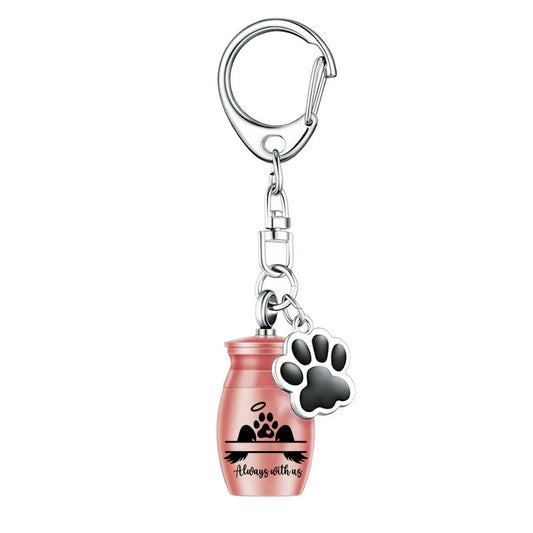 Pet urn keychain – Rose Gold