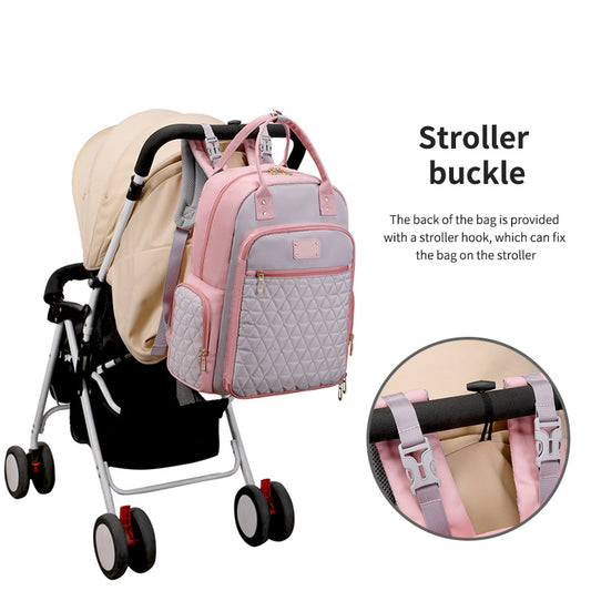 Diaper Bag Backpack – Oxford, Stroller Straps, 2 Colors – view 2