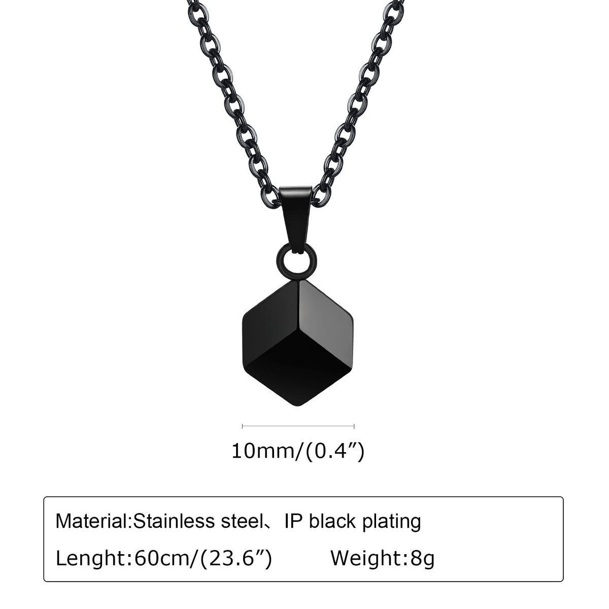 Cube urn necklace – detail view 8