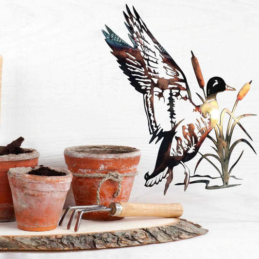 Metal Wildlife Wall Art – Mallard, Trout or Eagle – view 2
