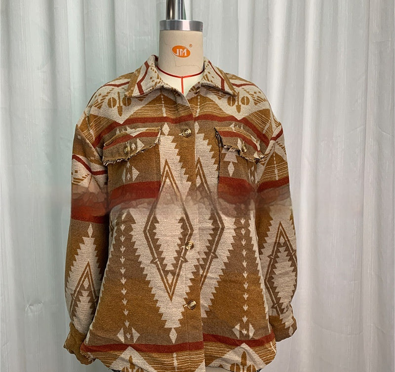 Southwestern-Pattern Coat – Women's Western Retro, 3 Colors – view 4