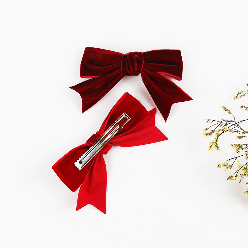 Velvet Bow – Clip, Barrette or Hair Tie – view 20