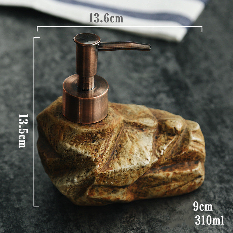 Stone-Look Ceramic Soap Dispenser – 3 Shapes – view 6