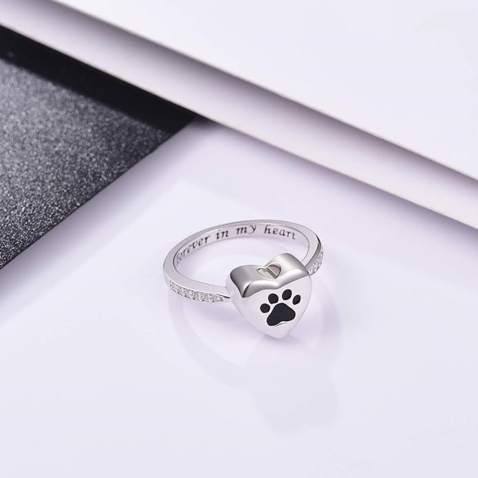 Pet urn ring – Black / US 6, Black / US 7, Black / US 8 and 2 more