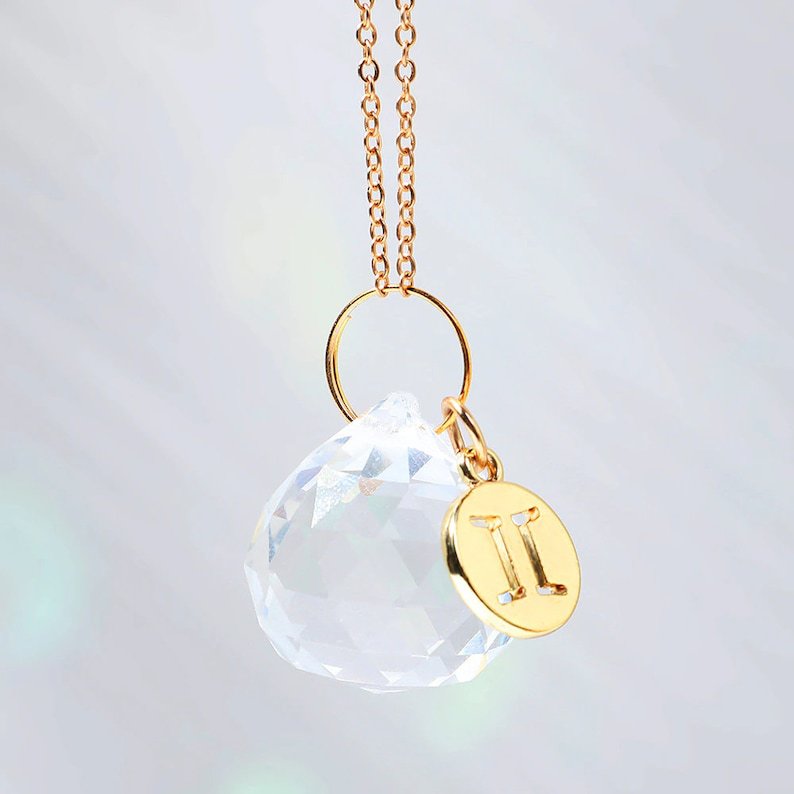 Celestial Crystal Zodiac Suncatcher – Window Prism Light | Organic Truth — image 7