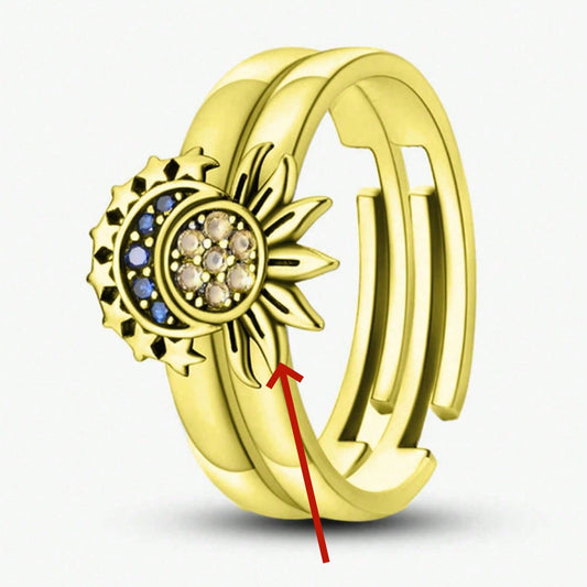 Sun & Moon Ring Set — product photo 2 | Organic Truth