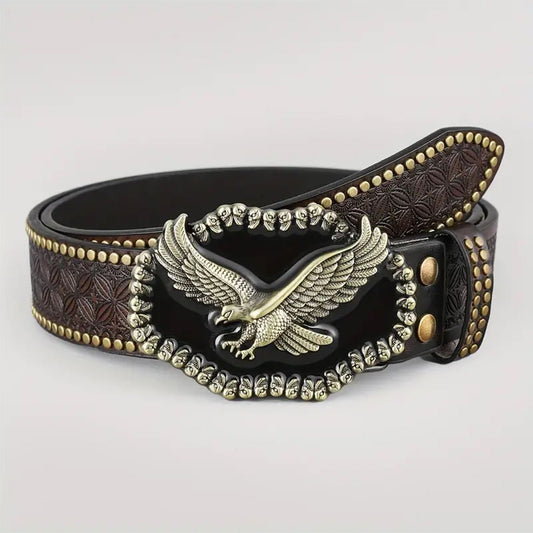 Studded Western Belt – 13 Buckle Styles, Embossed – view 2