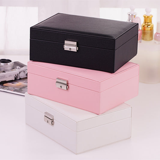 Two-Tier Faux Leather Jewelry Box – view 2