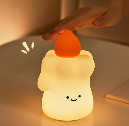LED Candle Night Light — Warm Ambient Sleep Lamp — product photo 2 | Organic Truth