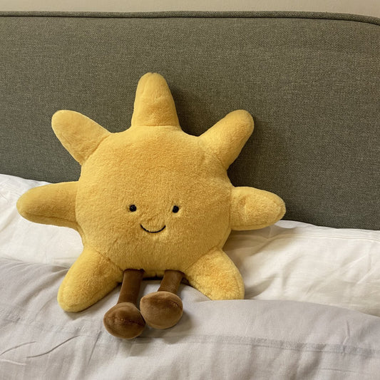 Smiling Sun & Moon Decorative Pillow Cover — product photo 2 | Organic Truth
