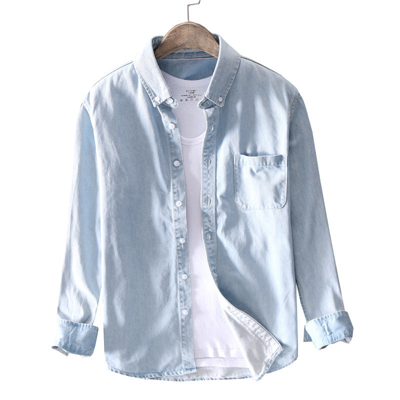 Men's Denim Button-Down Shirt – 3 Washes – view 5