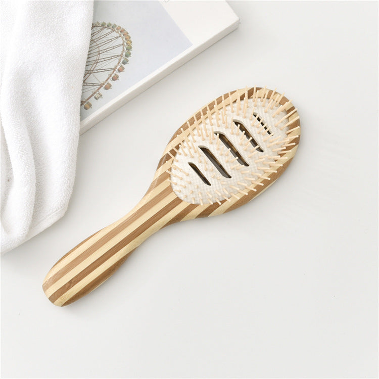 Bamboo Hairbrush – Paddle or Oval Vented – view 3
