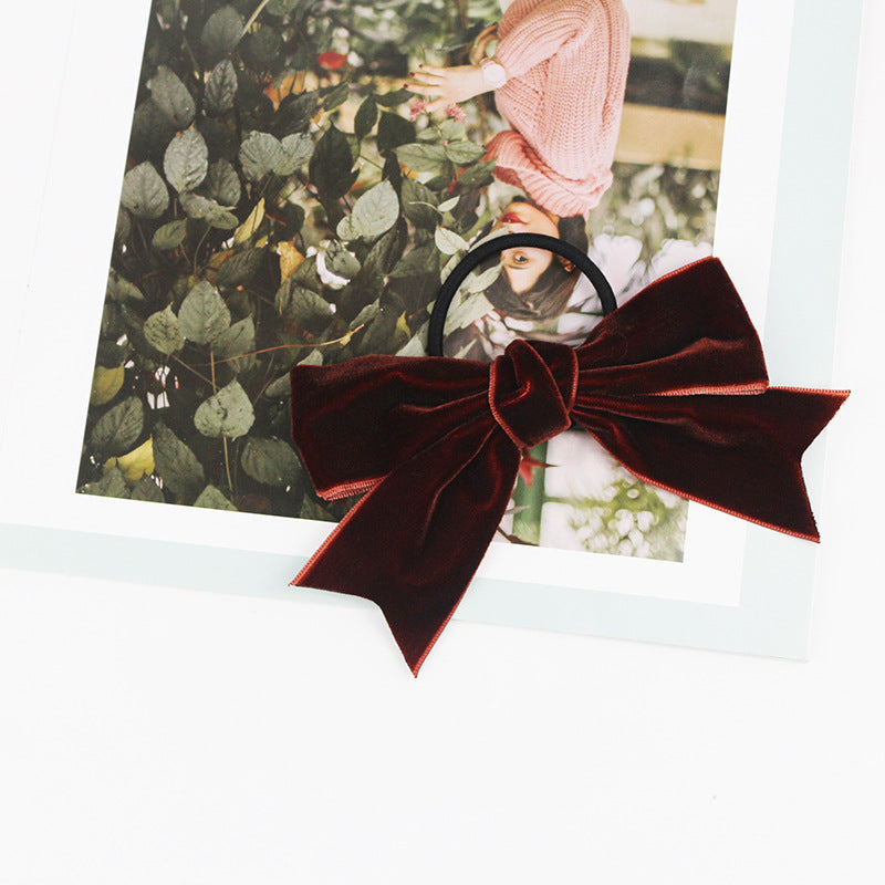Velvet Bow – Clip, Barrette or Hair Tie – view 13