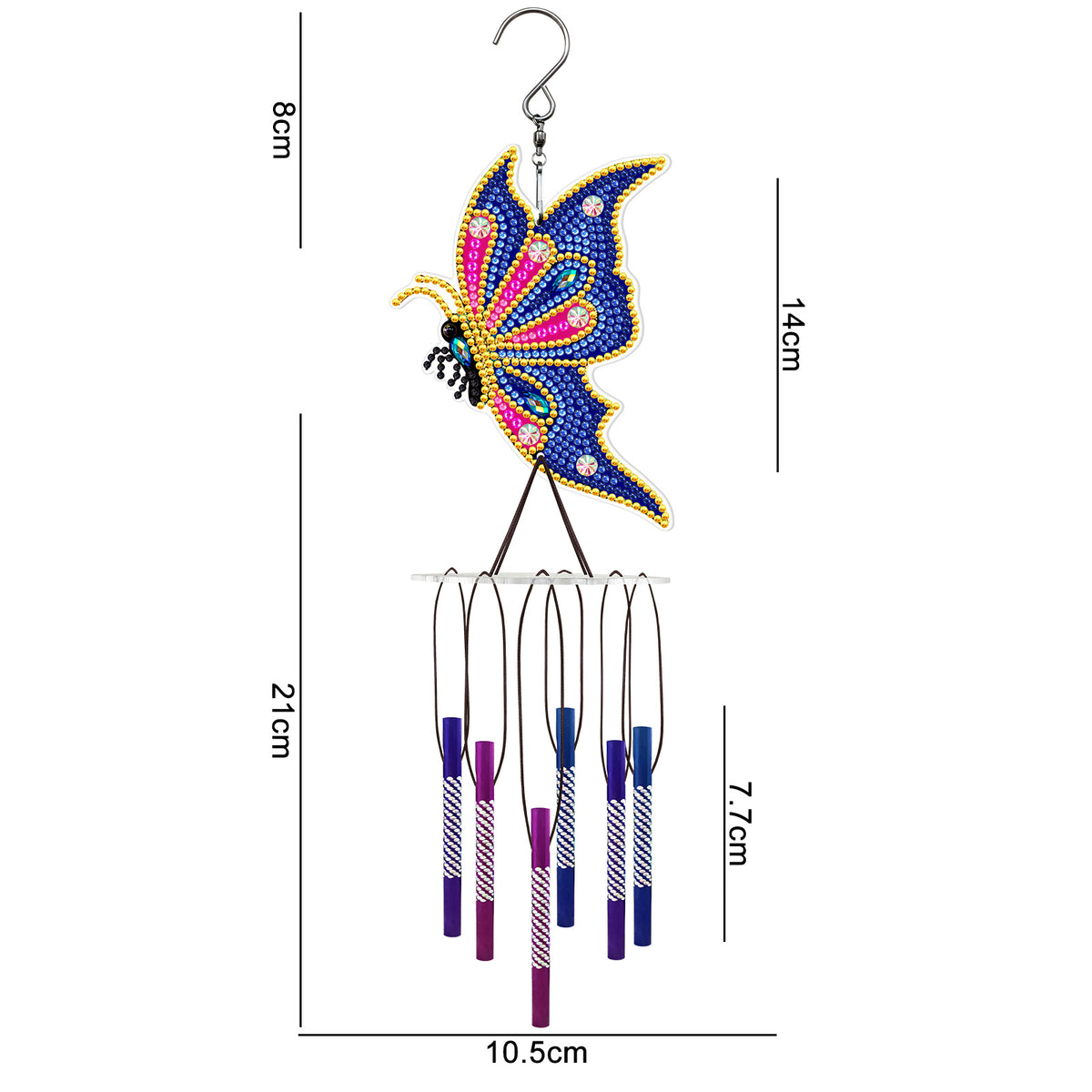 DIY Diamond Painting Suncatcher Wind Chime — product photo 8 | Organic Truth
