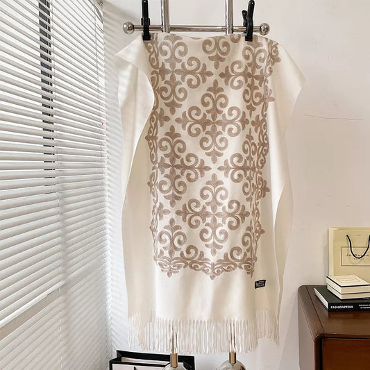 Fringe-Trim Festival Scarf — product photo 2 | Organic Truth