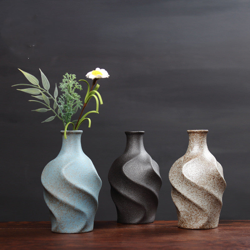 Twisted Ceramic Bud Vase – 5 in – view 3