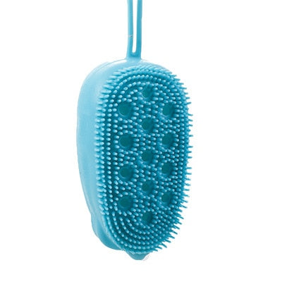 Silicone Bath Brush with Sponge Insert – 4 Colors – view 6