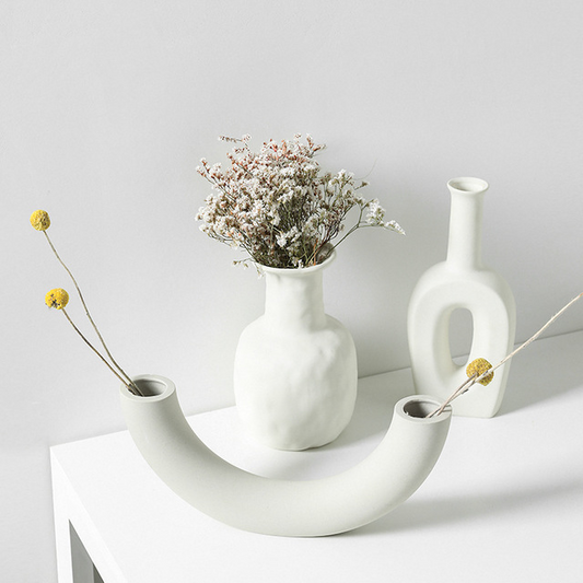 Nordic Matte Ceramic Vase – view 2