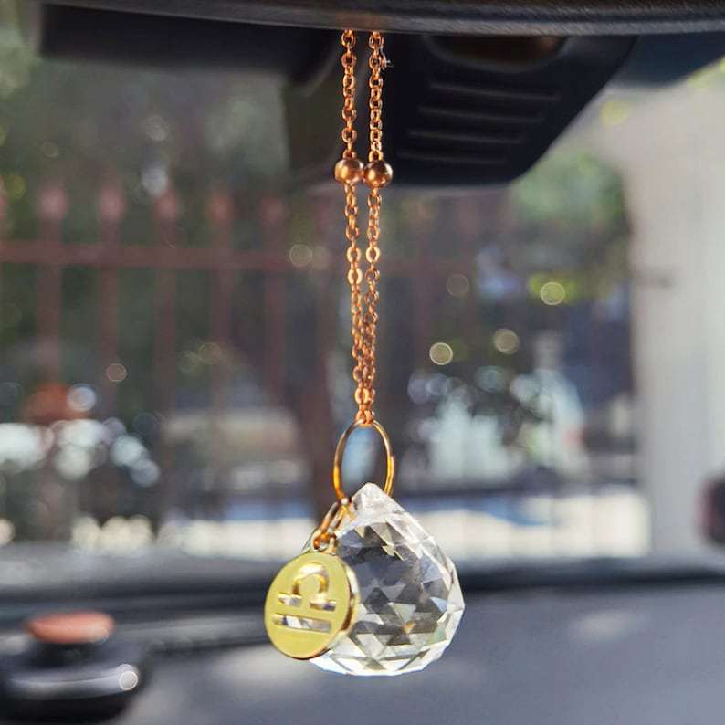 Celestial Crystal Zodiac Suncatcher – Window Prism Light | Organic Truth — image 5
