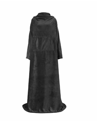Wearable Fleece Blanket with Sleeves – 67 × 79 in – view 7
