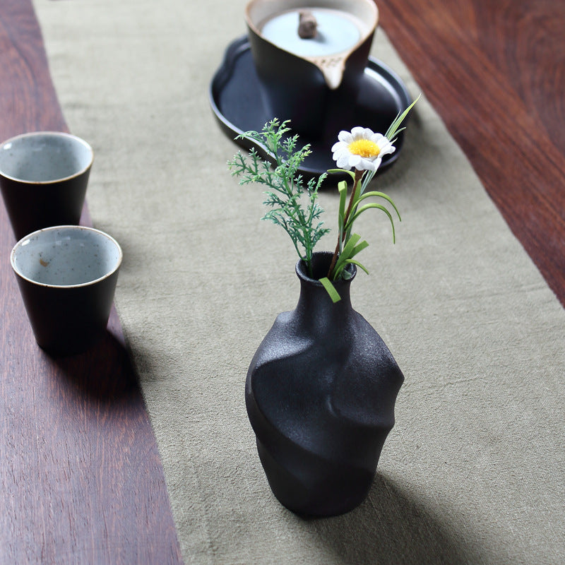 Twisted Ceramic Bud Vase – 5 in – view 2