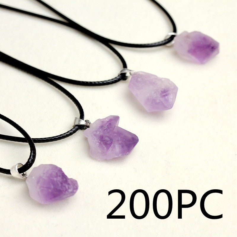 Purple Soft-Glow Pendant Necklace — product photo 2 | Organic Truth