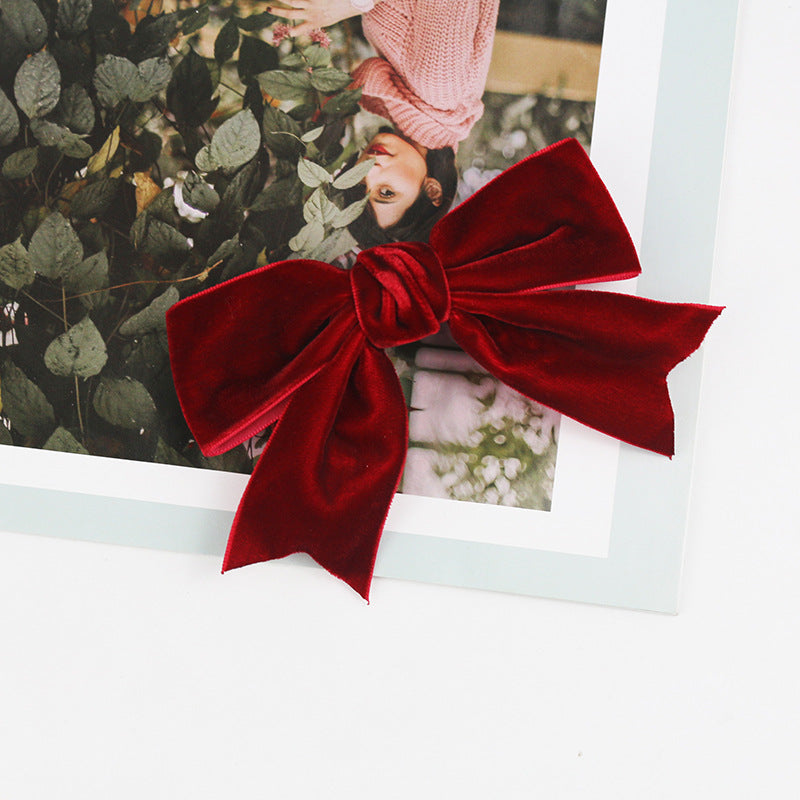 Velvet Bow – Clip, Barrette or Hair Tie – view 17
