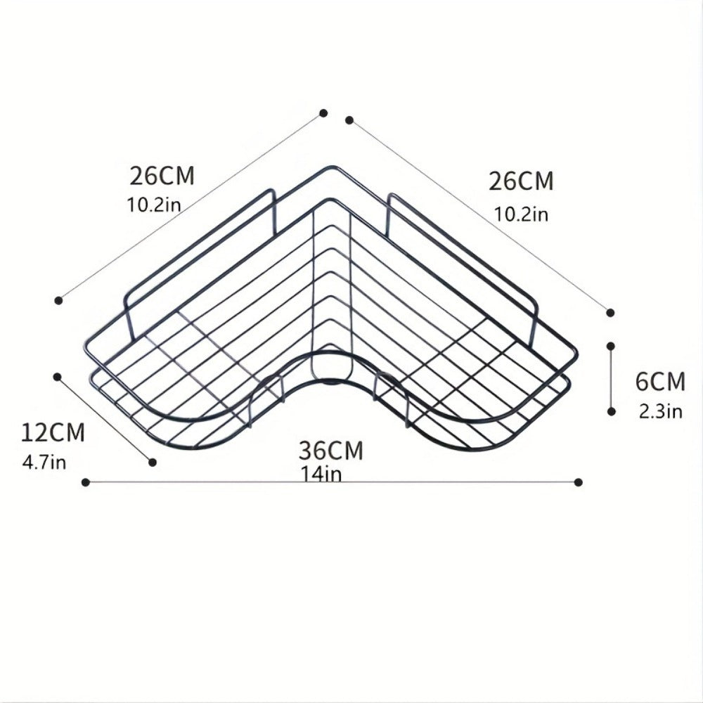 Corner Shower Shelf – Adhesive, No Drill – view 2