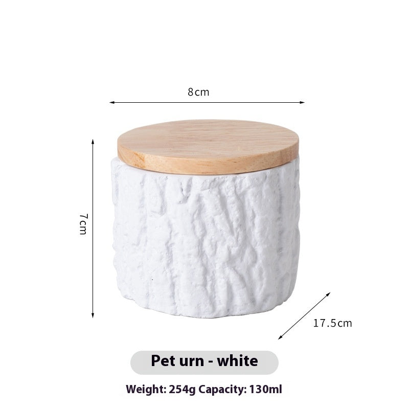 Small pet urn – White
